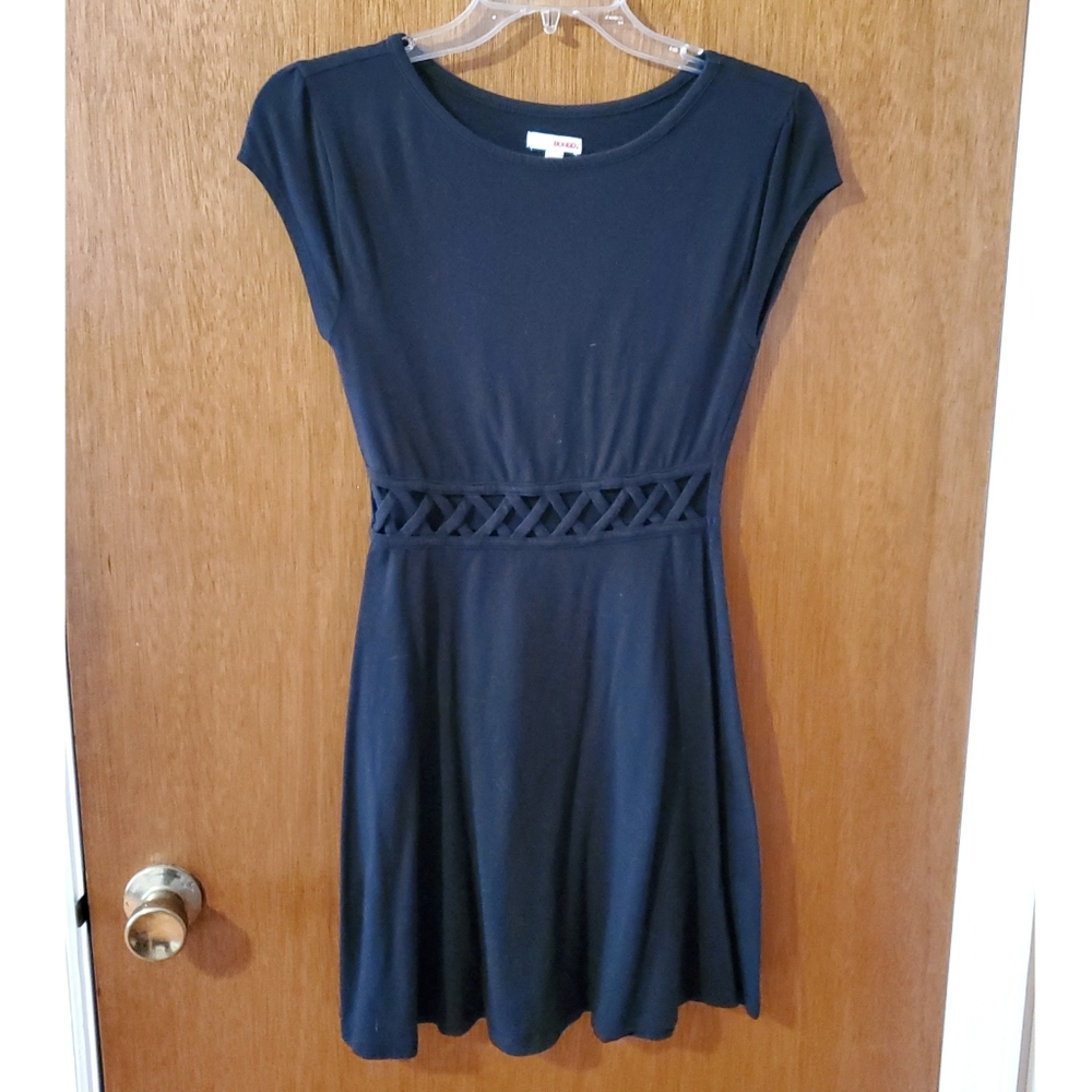 Black Mini Dress with Cutouts - Never Worn